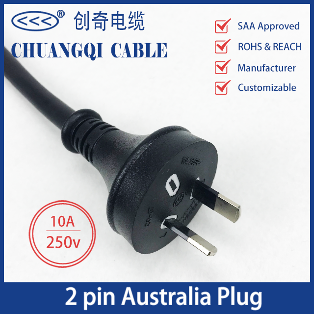 2 Pin Australia Plug Australian Power Cord with Cable SAA ...